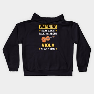 Warning Viola Violist Kids Hoodie